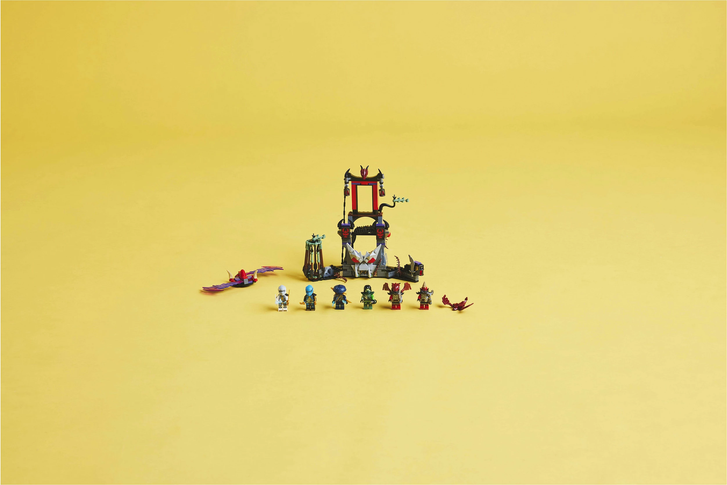 Set ndërtimi LEGO NINJAGO 71841 Dragonian Storm Village, 305 copë, 7+, shumëngjyrësh