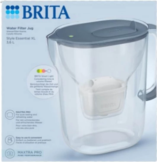 Filtruese Uji BRITA Style Essential XL LED4W e kaltër (me 3 Filtera)