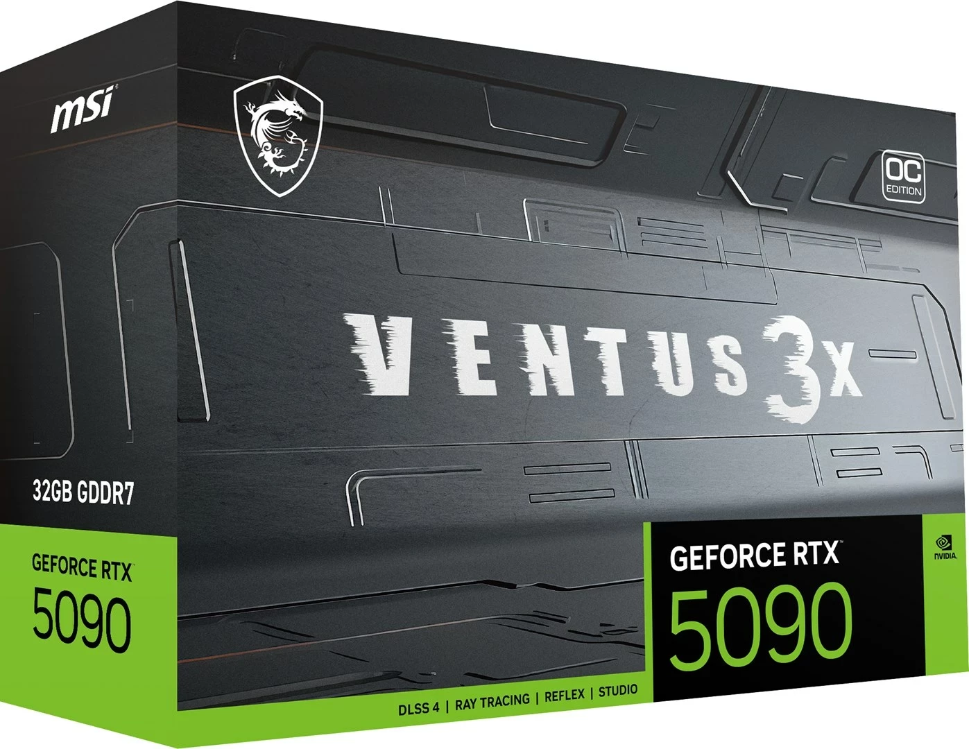 Kartë grafike MSI GeForce RTX 5090 VENTUS 3X OC, 32 GB GDDR7, e zezë
