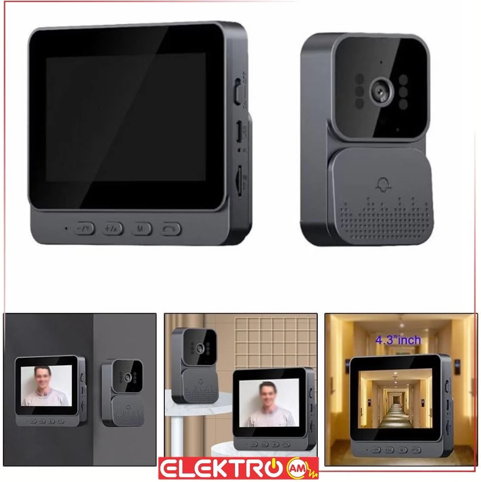 Wireless Video Doorbell 4.3” AM-10M
