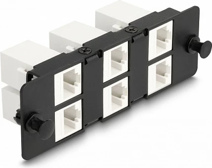 Panel Keystone DeLOCK Adapter Panel 6 Port, 6x RJ-45 Cat6a, i zi