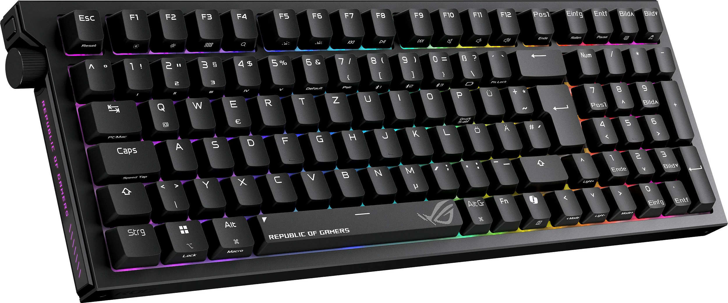 Tastierë mekanike ASUS ROG Strix Morph 96 Wireless, 96%, QWERTZ DE, RGB, USB-C, e zezë