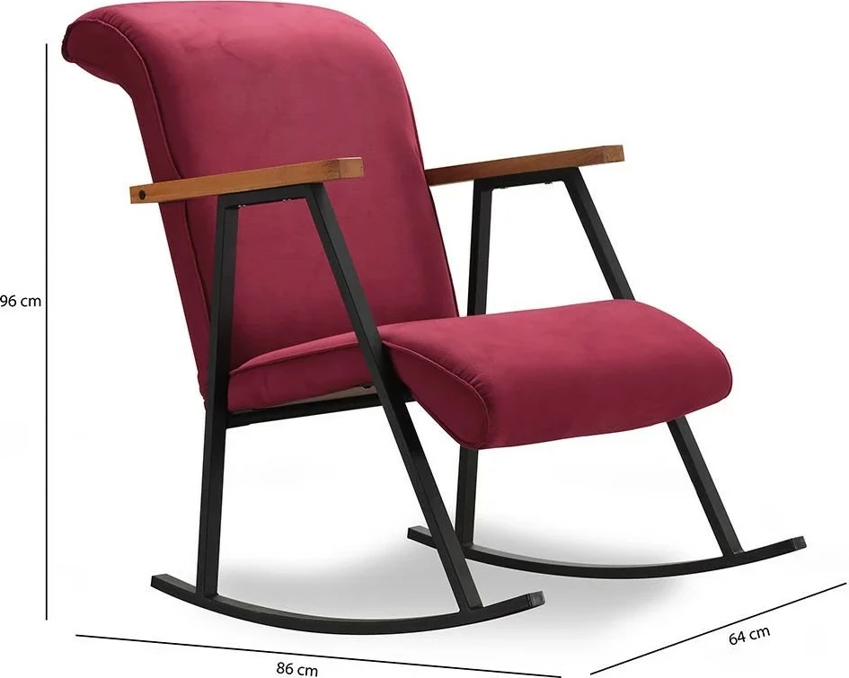 Karrige lëkundëse Yoka, ngjyrë maroon