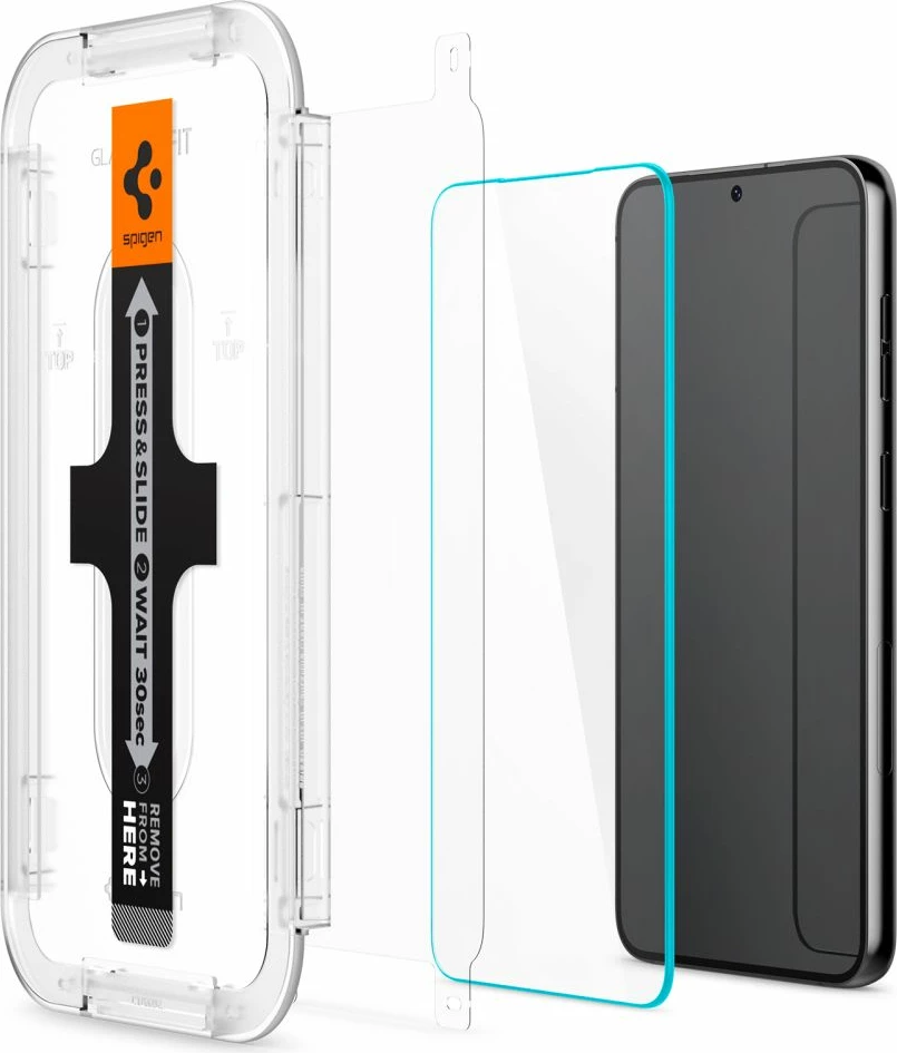 Xham i temperuar Spigen Glas.tR EZ Fit për Samsung Galaxy S23, 2 copë