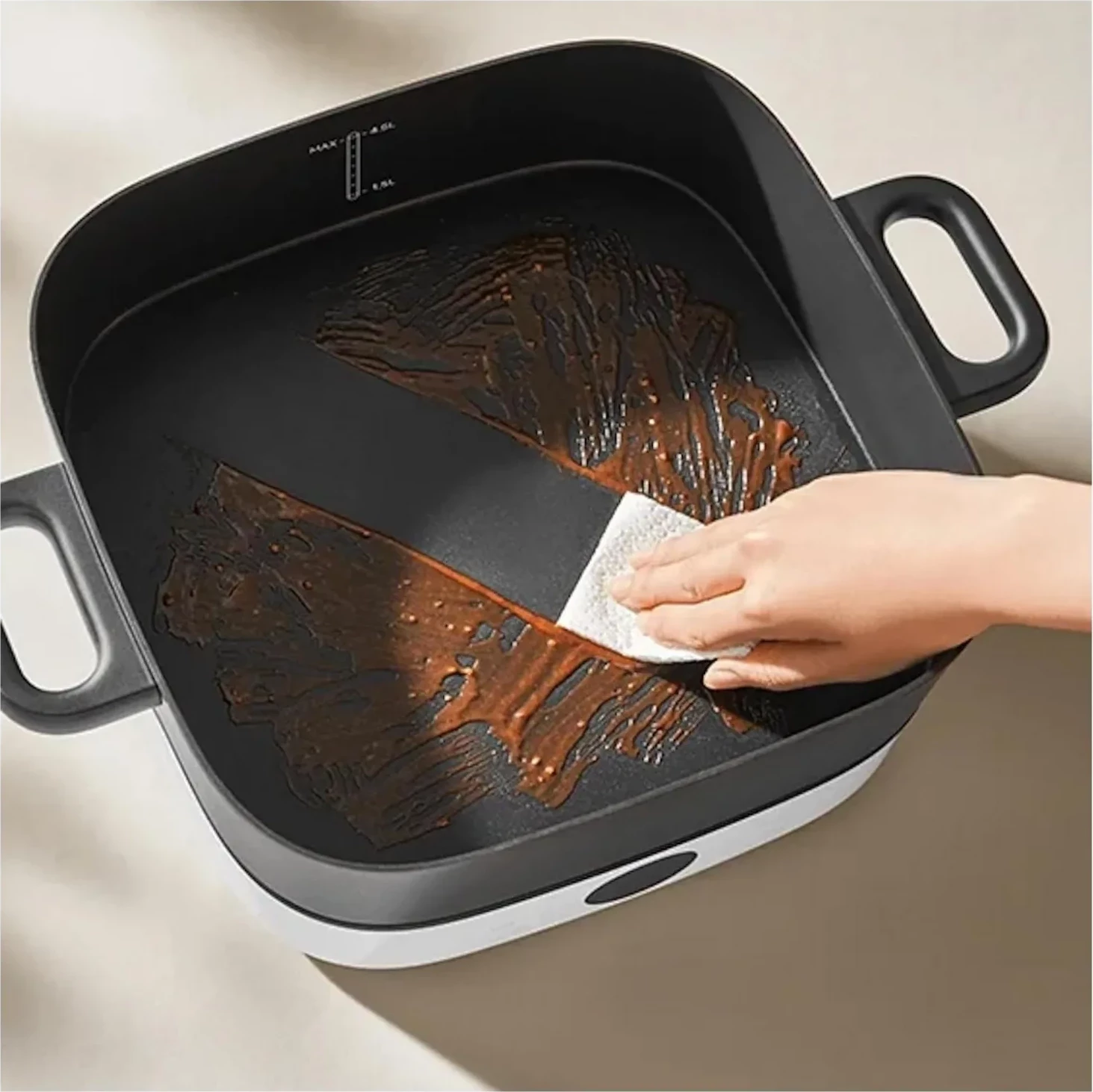 Tenxhere elektrike Hot Pot multifunksionale Xiaomi 61546 6L, e zezë