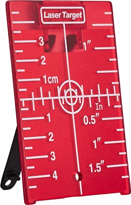 Target për nivel lazer Stanley 1-77-170, me magnet, i kuq