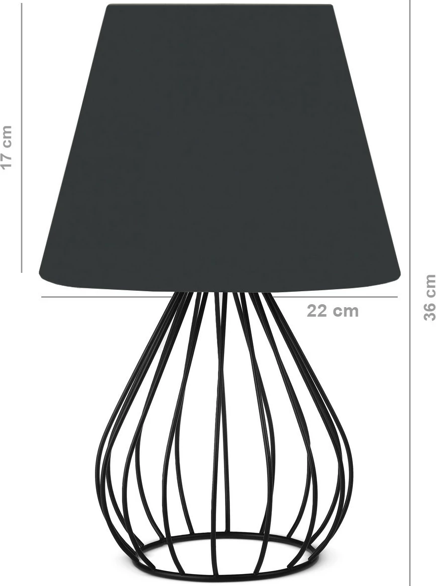 Llambë tavoline Opviq, anthracite, AYD-2843