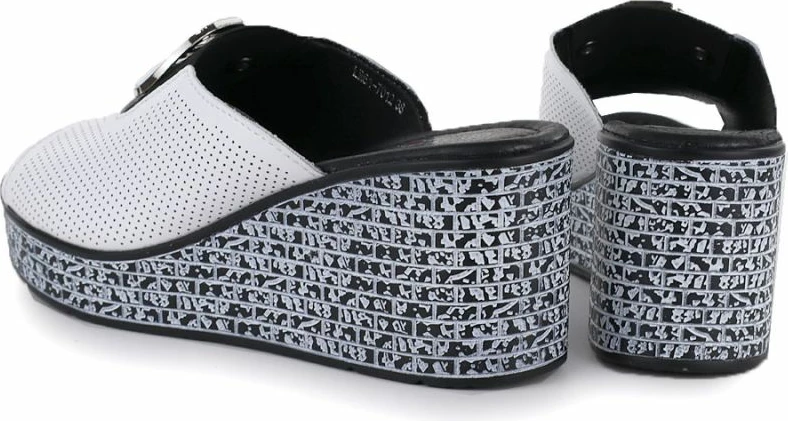 Sandale platforme për femra S.Barski 7012, të bardha