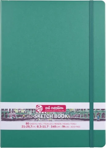 Talens Art Creation Sketch Book – Green (21 × 29.7 cm)