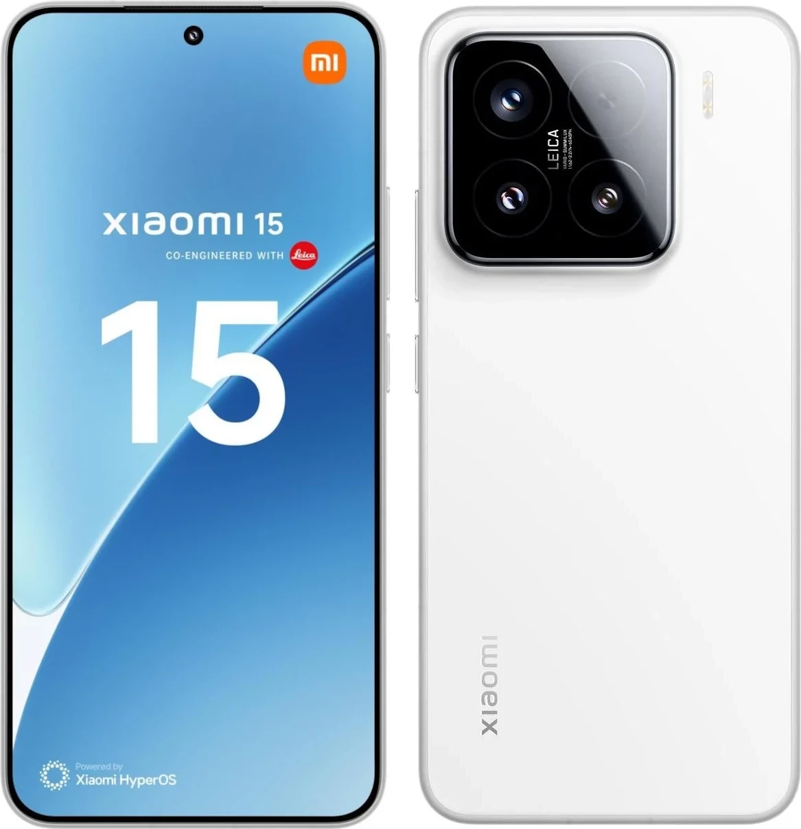 Celular Xiaomi 15, 6.36",  12+256GB, i bardhë