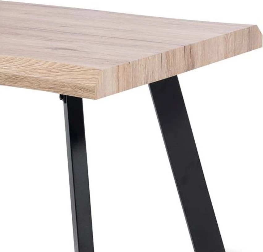 Tavolinë kafeje Brick-Urban, ngjyrë natyrale/zezë, 110x60x45cm