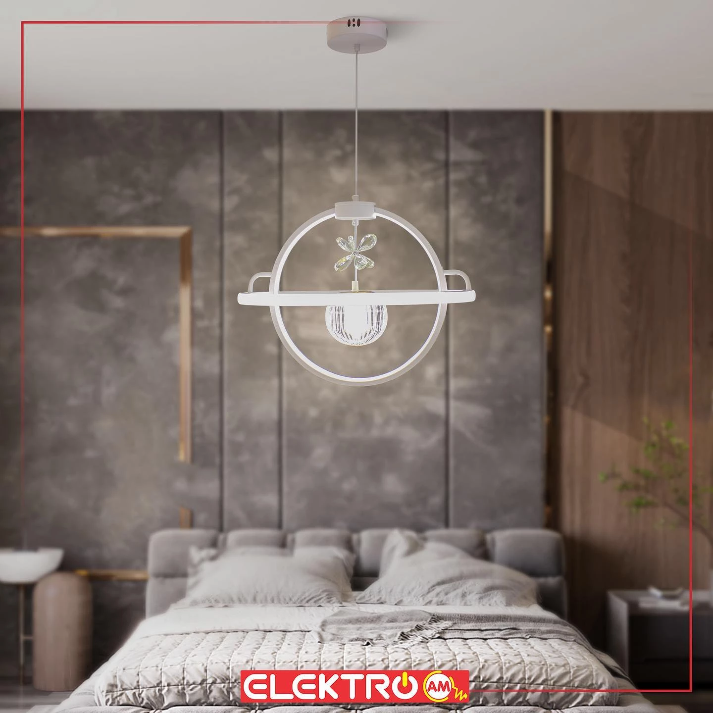 Abazhur LED i varur 8177/1 WH