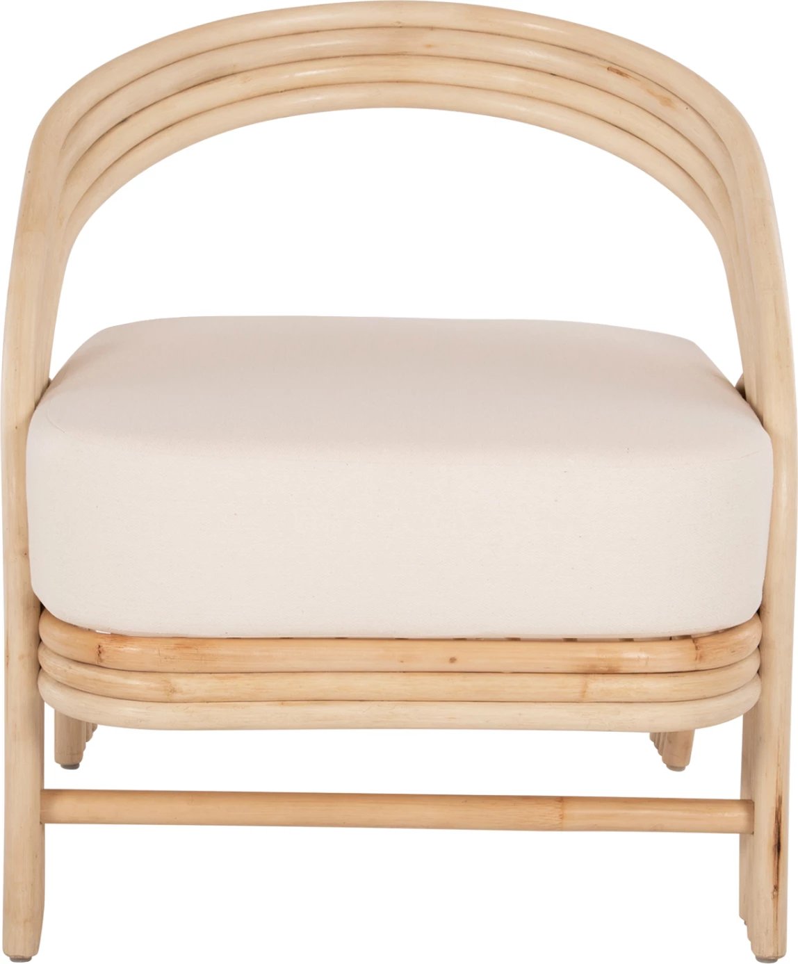 Karrige Donita FH9838 ratan natyral me jastëk të bardhë 67x74x78H cm.