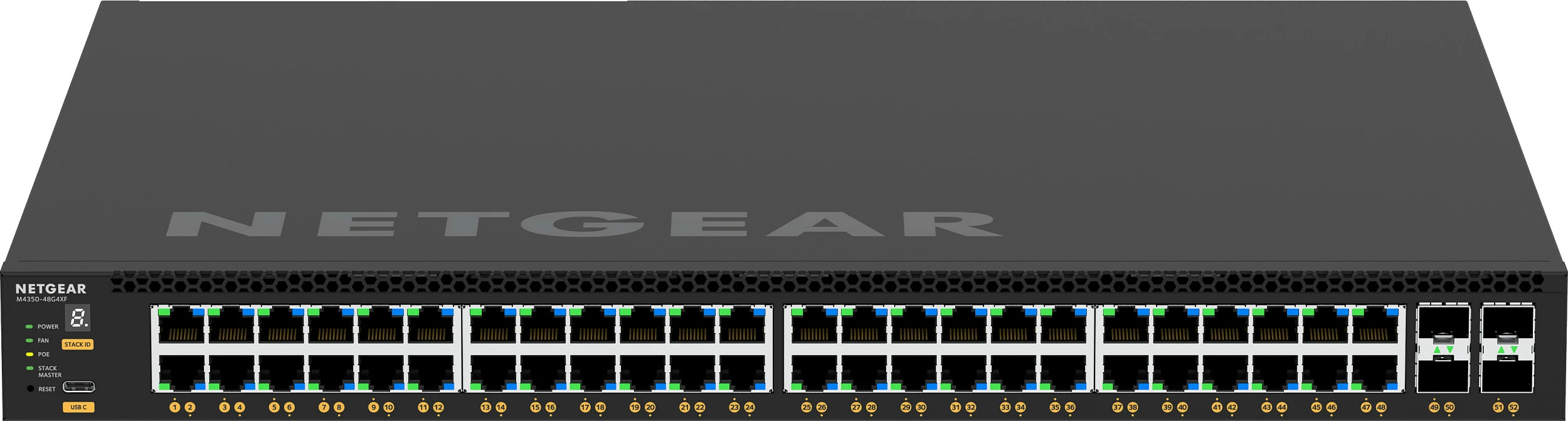 Switch NETGEAR M4350-48G4XF, Managed, L3, Gigabit Ethernet, PoE, Rack mounting, 1U