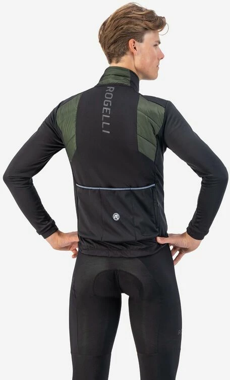 Jakne Rogelli për meshkuj, e gjelbër e zezë