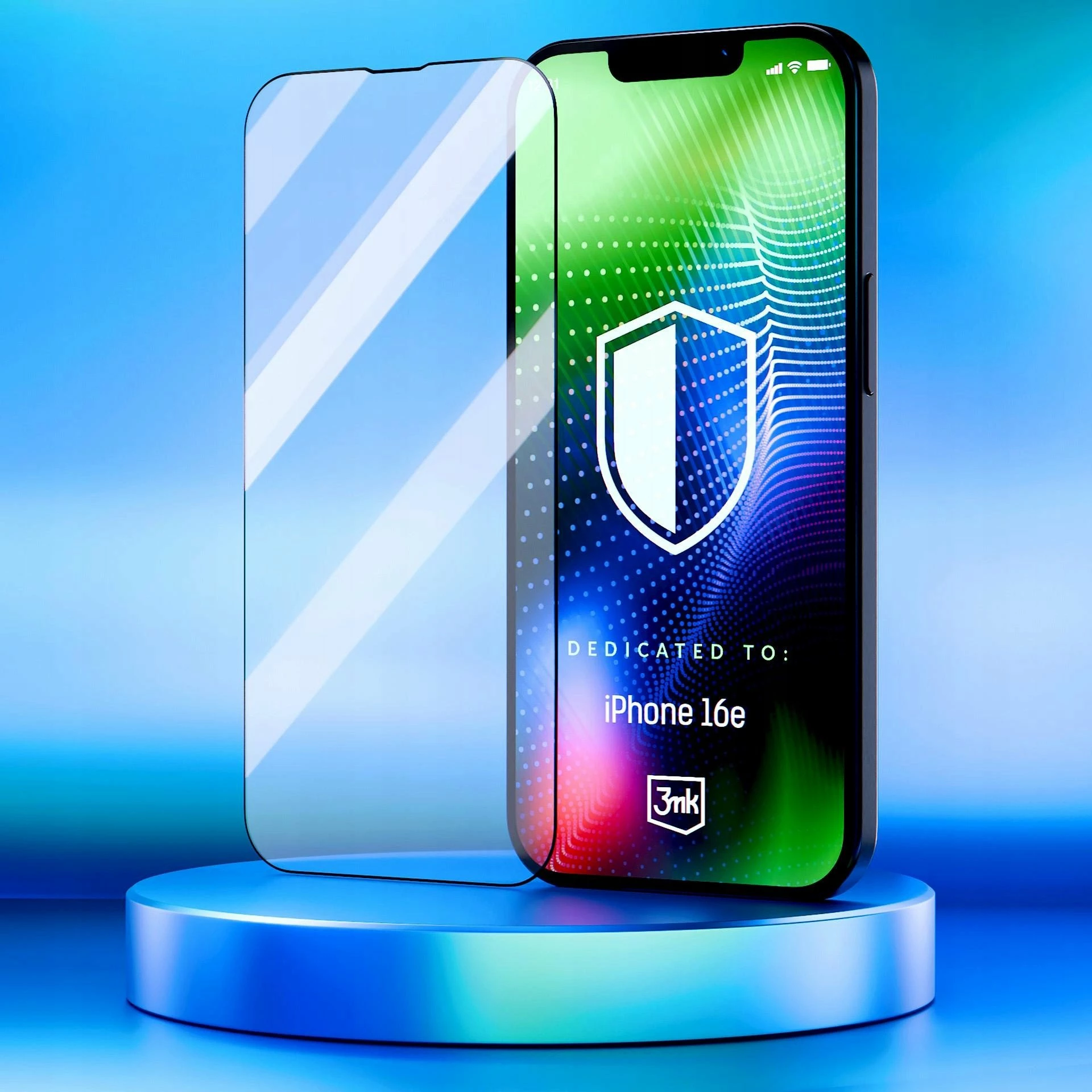 Xham i kalitur mbrojtës për ekran 3MK HARDY® Ultra Glass™ për Apple iPhone 16E, 9H, me aplikator (set)