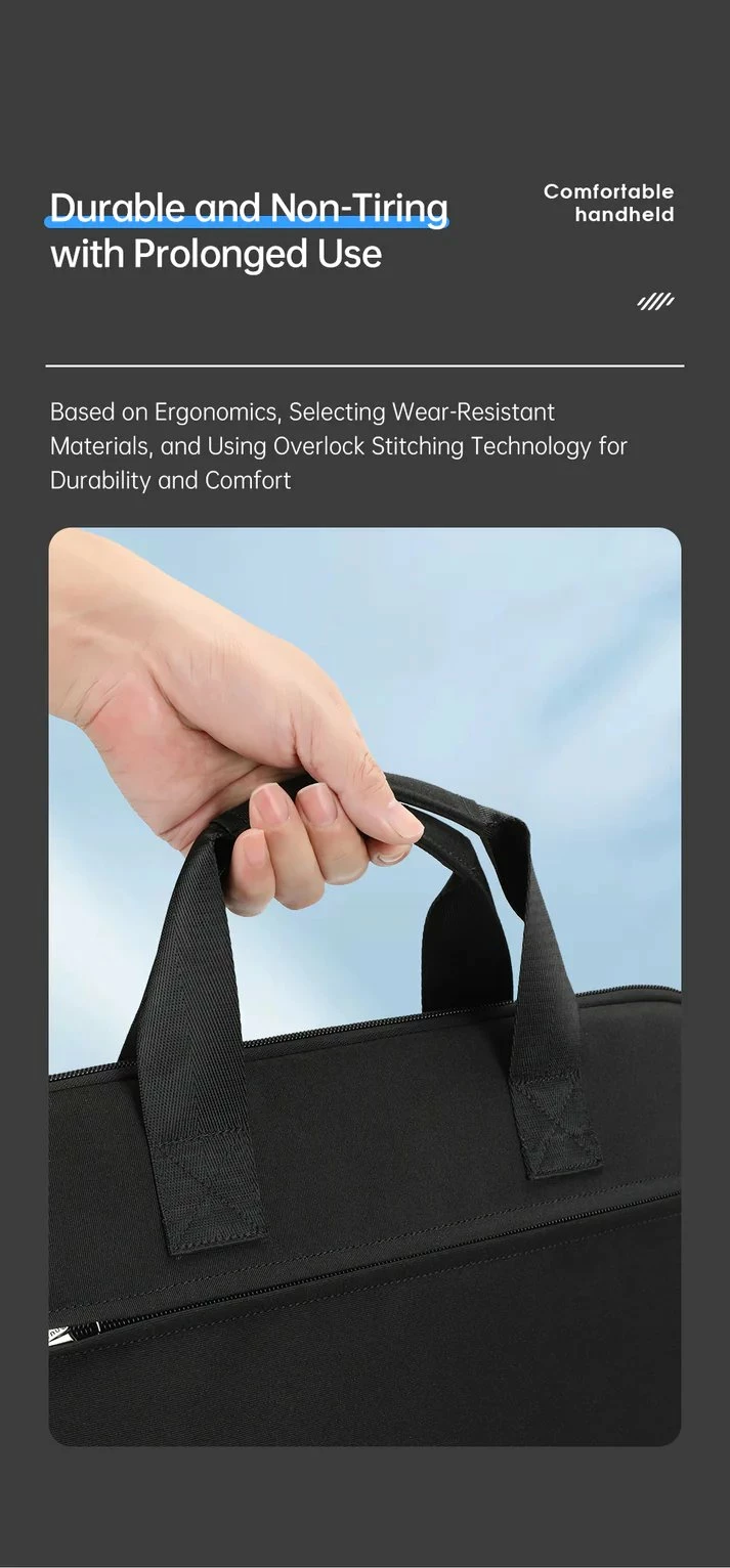 Çantë laptopi Tigernu Auriga 15.6\" 31 x 41 x 2.5 cm, nylon i papërshkueshëm nga uji, e zezë