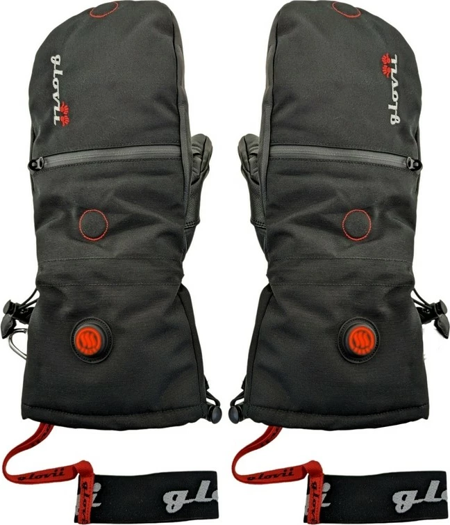 Dorëza të ngrohura 2-në-1 Glovii GS21XL, XL, me mbulesë të izoluar, touchscreen, set me 2x bateri 2100mAh + karikues + çantë, të zeza