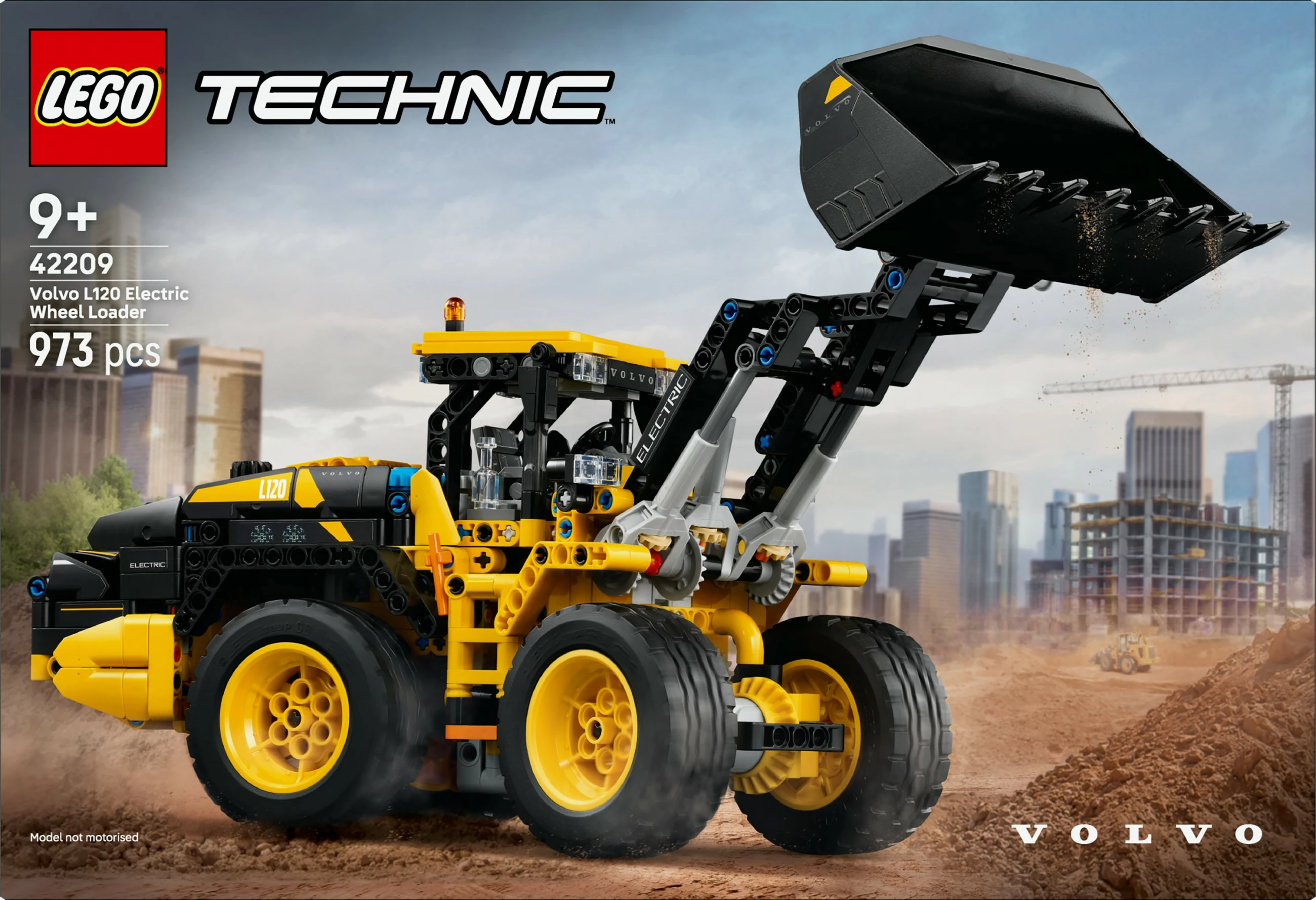 Set ndërtimi LEGO Technic Volvo L120 Electric Radlader 42209, 973 pjesë, multingjyrësh