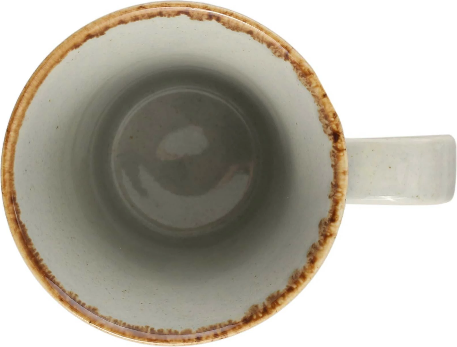 Mug porcelani Porland Seasons Ashen 260 ml, gri, set 6 copë