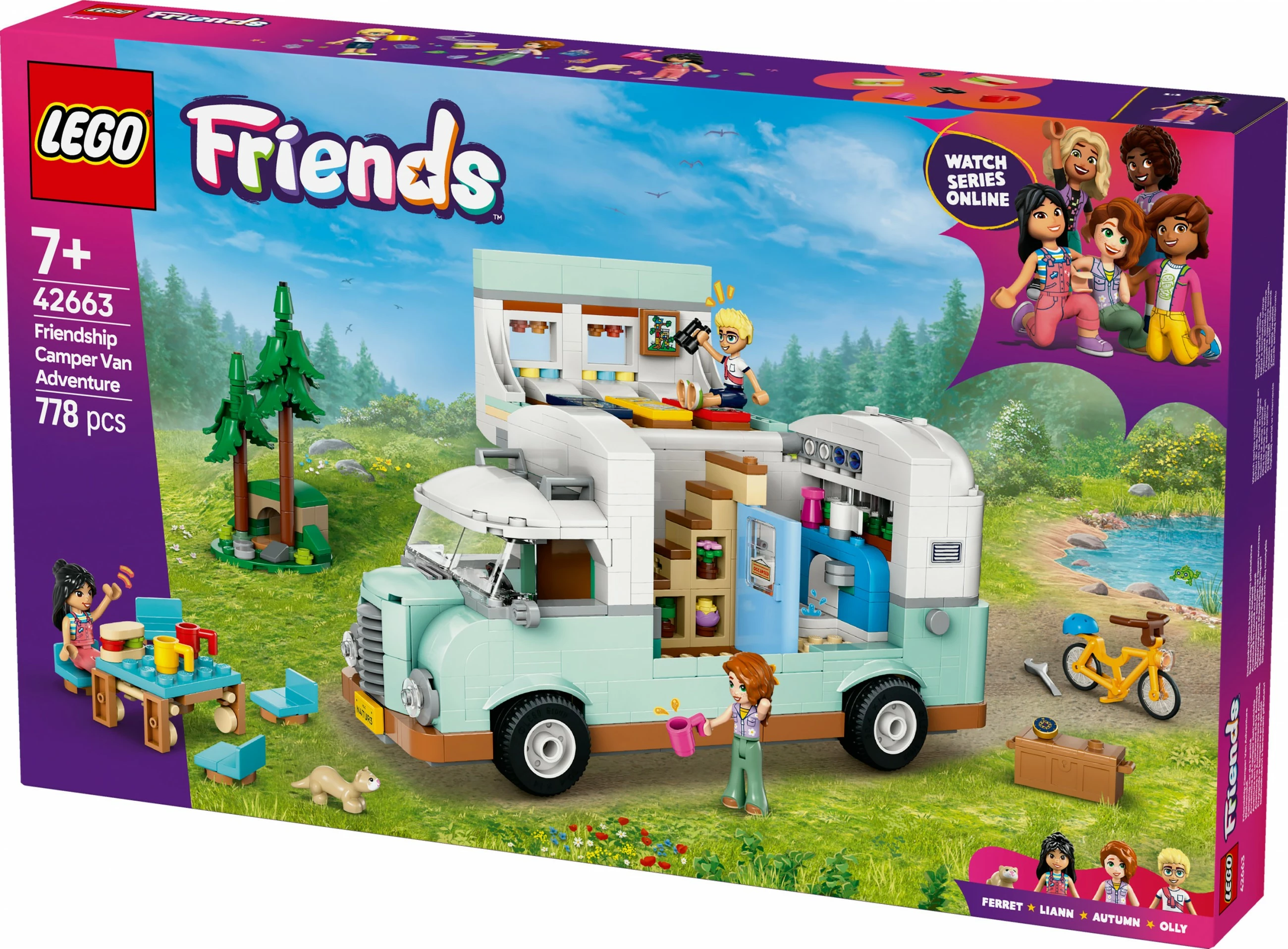 Set ndërtimi LEGO Friends 42663 Wohnmobil, 778 pjesë, multikolor