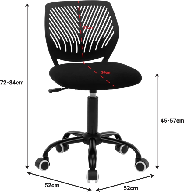 Karrige zyre për fëmijë Kador, e zezë