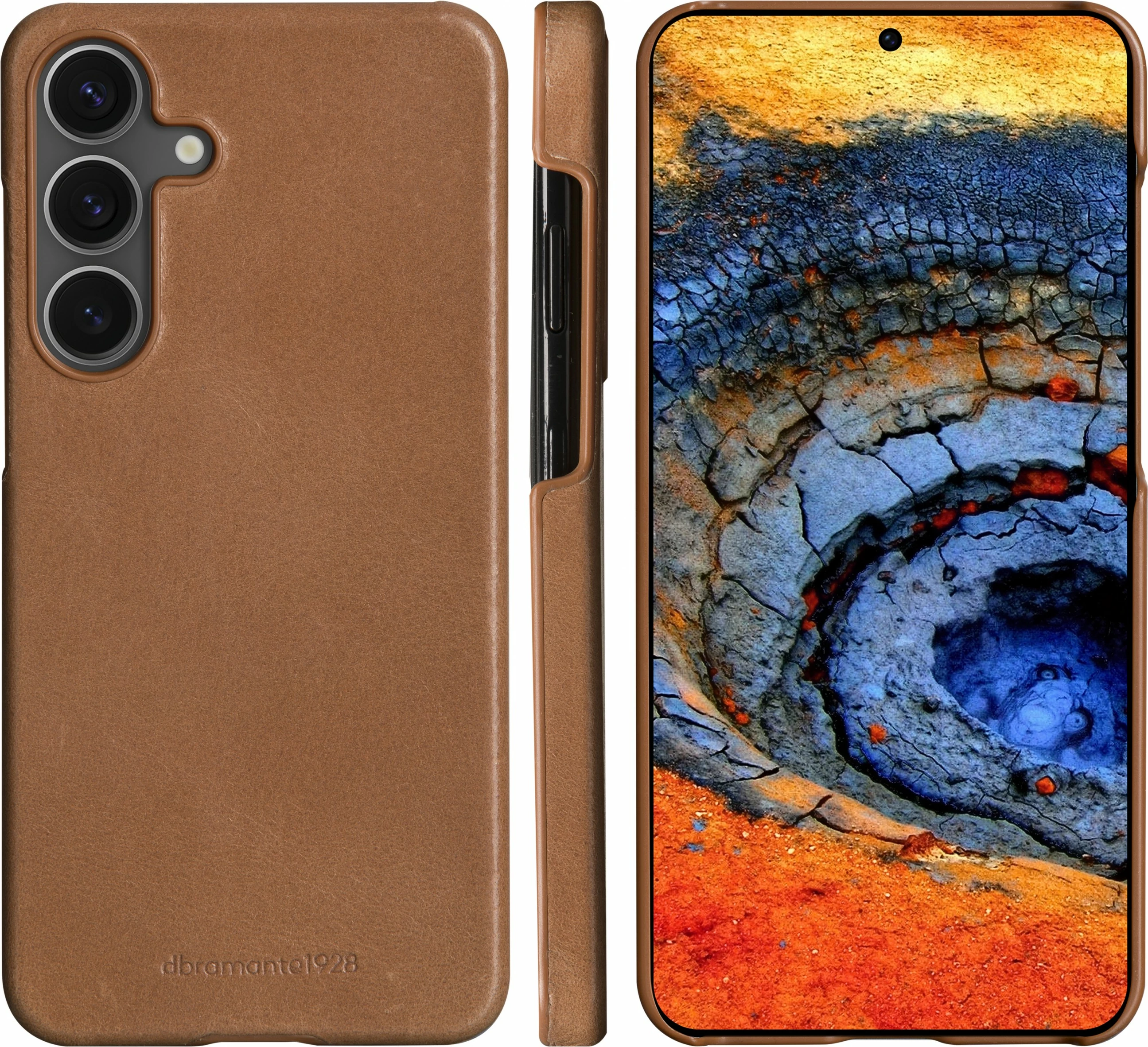 Mbështjellës dbramante1928 LYNGE për Galaxy S25, lëkurë, tan