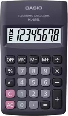 Kalkulator xhepi Casio HL-815L-BK BOX, 8 shifra, i zi