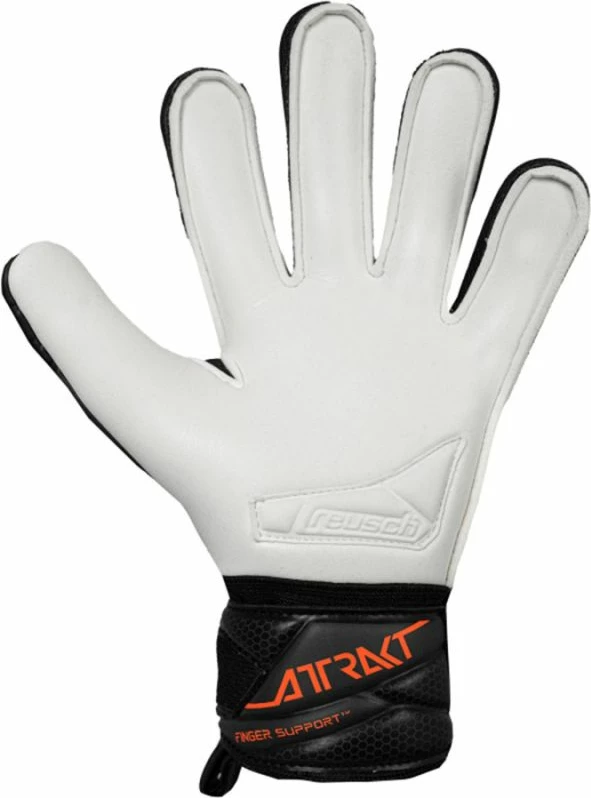 Doreza portieri për fëmijë Reusch Attrakt Advance Finger Support Junior, të zeza [Madhësia: 7]