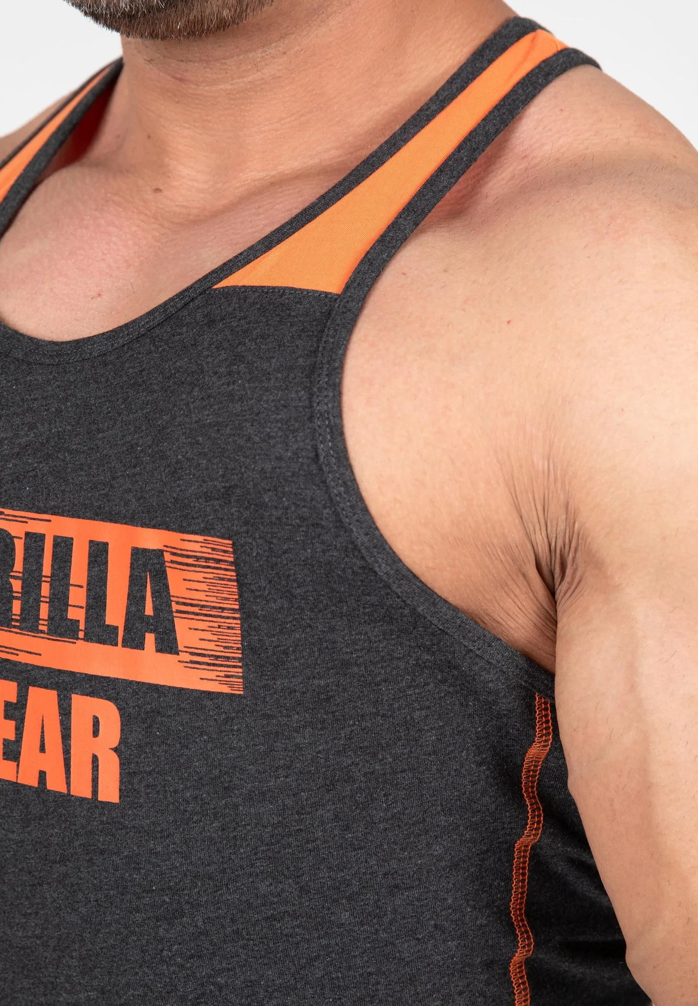 Wallace Tank Top - Gray/Orange