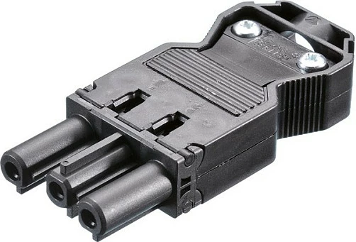Lidhës kablloje Bachmann GST18i3 375.505, terminal me vida, 0.75–2.5 mm², i zi