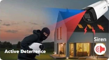 Kamerë IP Dahua IPC-HDW3849H-AS-PV-0280B-S5 8.3MP 4K PoE IP67 Dome, e bardhë