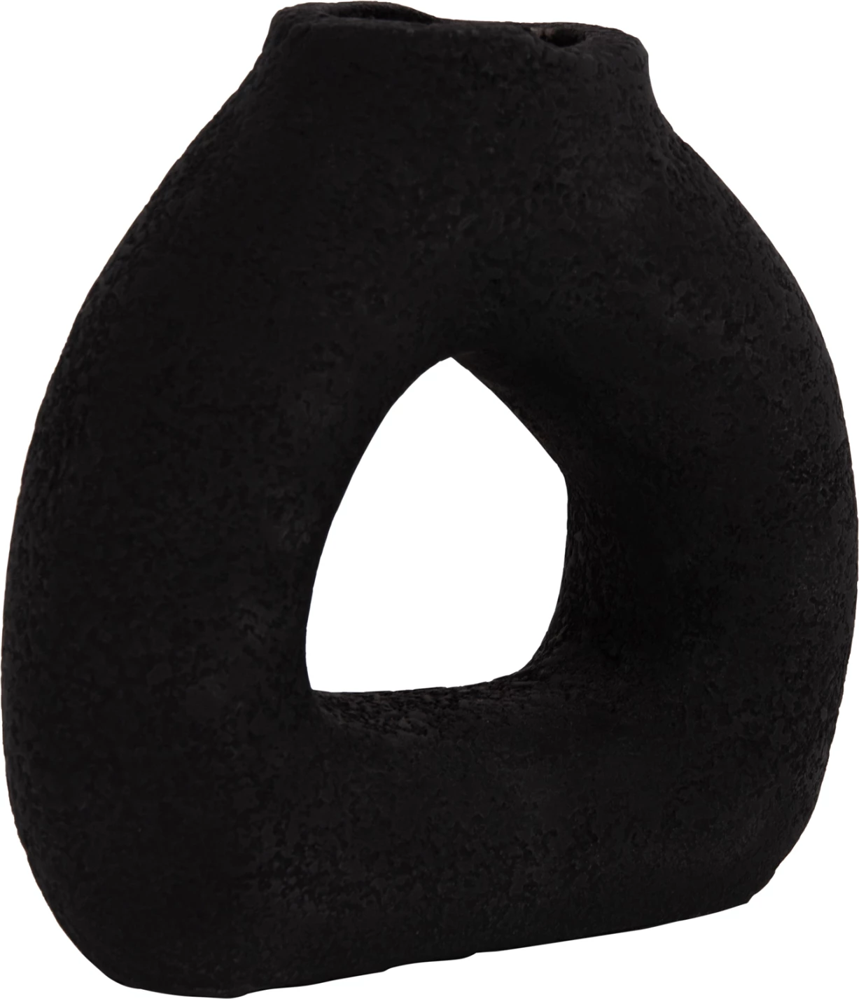 Vazo dekorative tavoline DECANT, terrakotë e zezë, FH4667.01S, 17.5x6.5x17cm