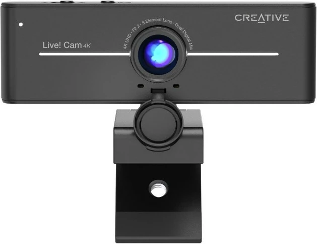 Webcam Creative Live! Cam Sync 4K, 4K Ultra HD, mikrofon i integrum, e zezë