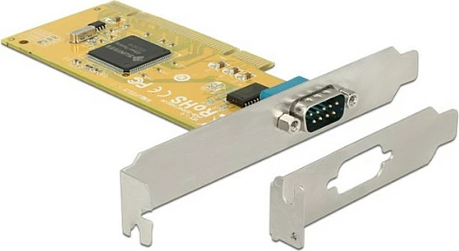 Kartë PCI DeLOCK 1x Serial RS-232 (DB9), argjend