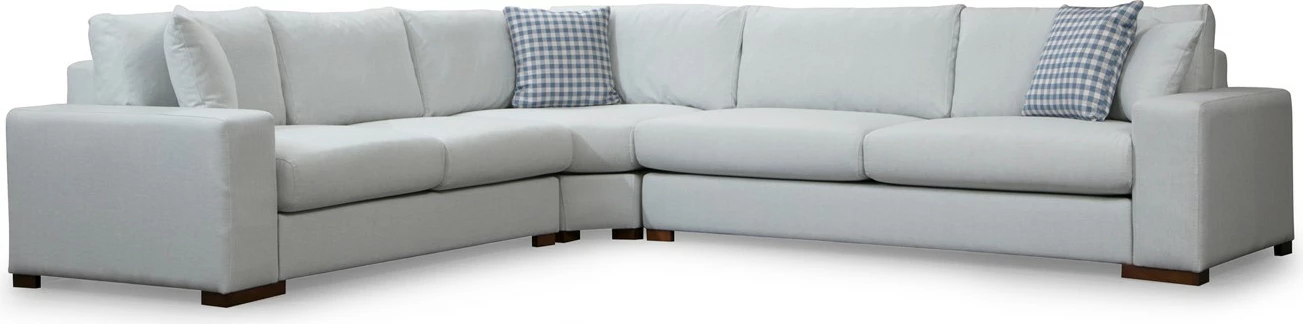 Këndare Atelier del Sofa, Loop 20, ngjyrë bezhë, këmbë druri arre, 282x322cm