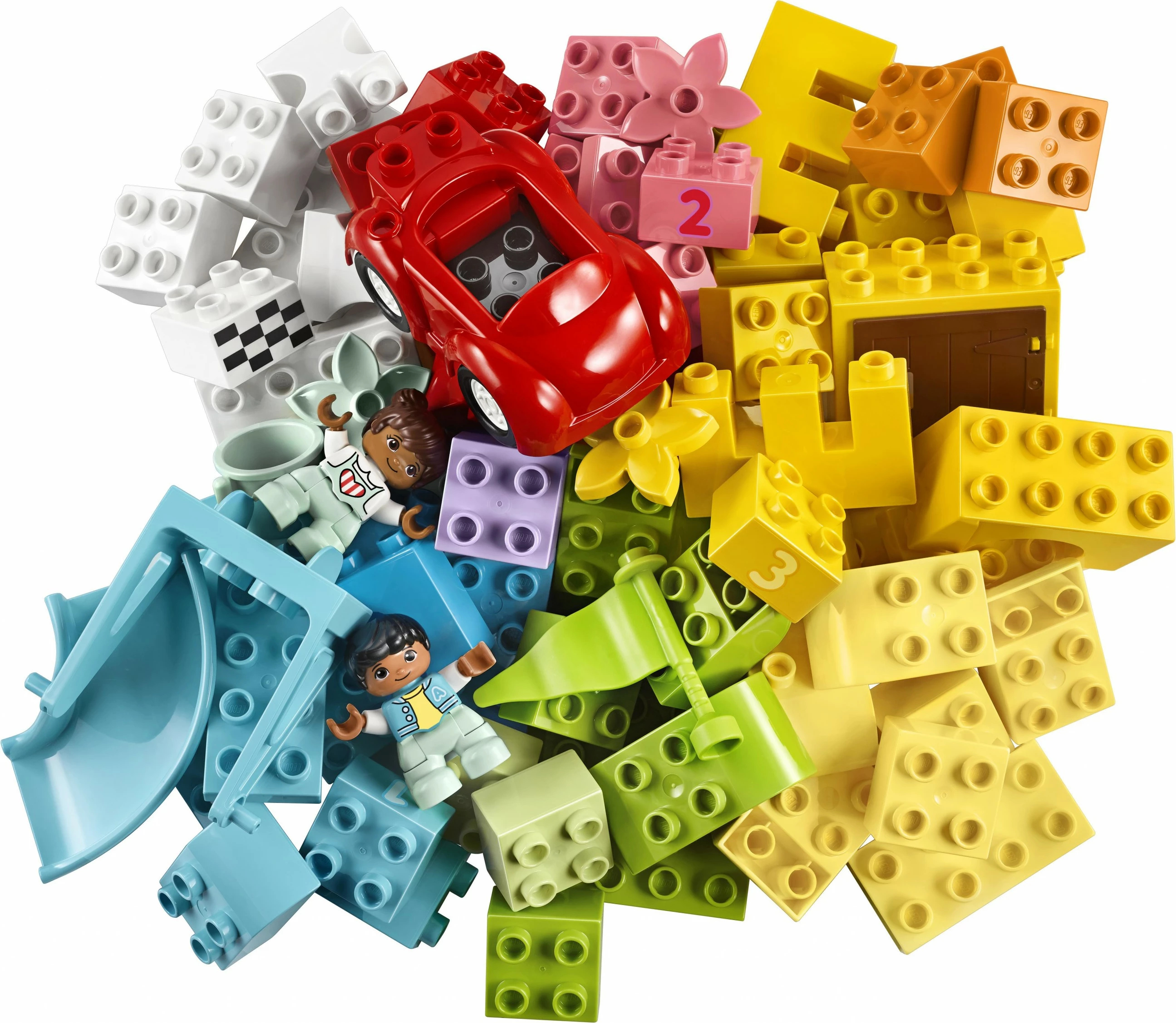 Set ndërtimi LEGO DUPLO Classic Deluxe Brick Box 10914, 85 pjesë, shumëngjyrësh