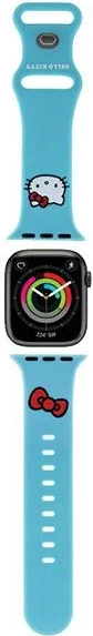 Rrip silikoni për Apple Watch Hello Kitty, 38/40/41mm, kaltër
