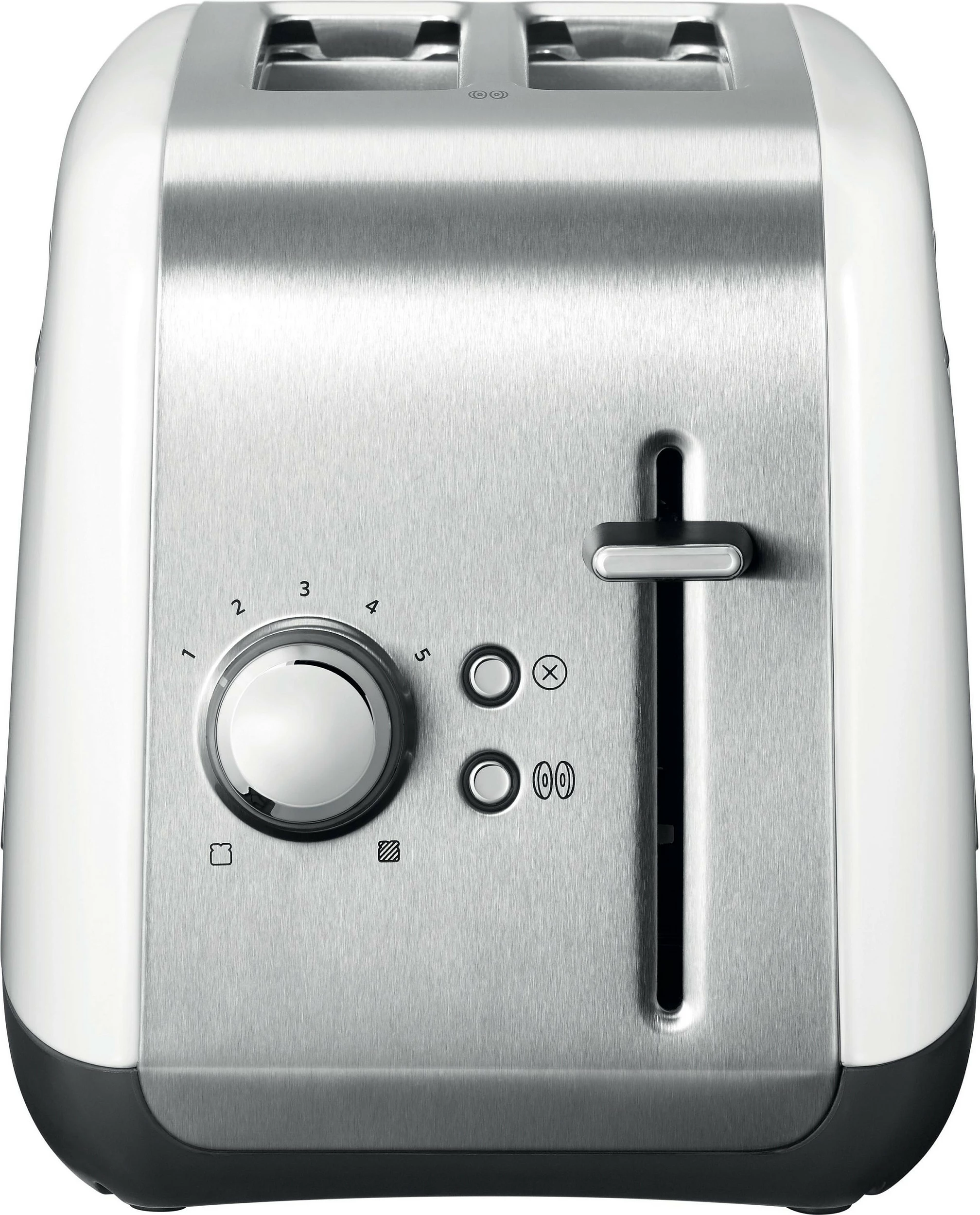 Tostër KitchenAid 5KMT2115EWH, 2 feta, 1100W, inox/bardhë