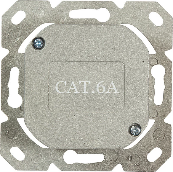 Prizë muri rrjeti LogiLink Cat.6A, 2xRJ45 STP, horizontale, e bardhë