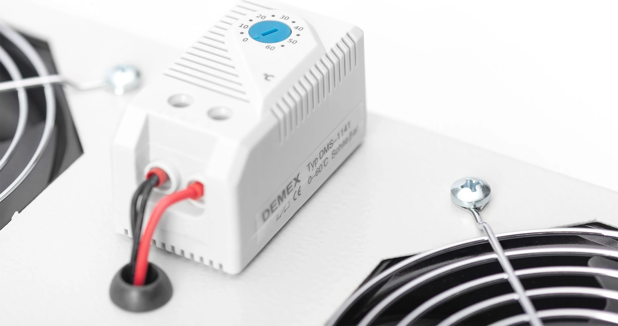 Ventilim tavan për kasë Digitus, 19 inç, 2 ventilatorë, gri