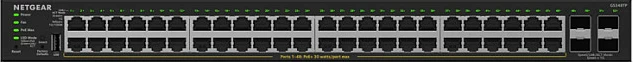 Switch NETGEAR GS348TPv2, 48x Gigabit PoE+ + 4x SFP, 380W, Rack 1U, i zi