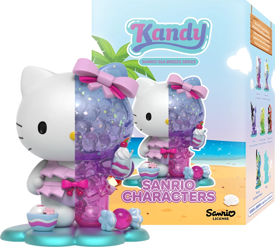 Figurinë koleksionuese Mighty Jaxx Kandy x Sanrio Sea Breeze Series, blind box (1 copë, figurë e rastësishme)