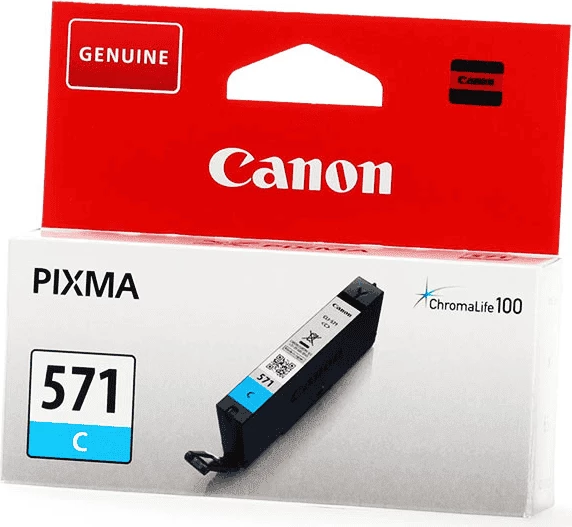 Fishek boje, Canon, CLI-571C / 0386C001, 6.5 ml, rendiment 311 faqe, Cyan