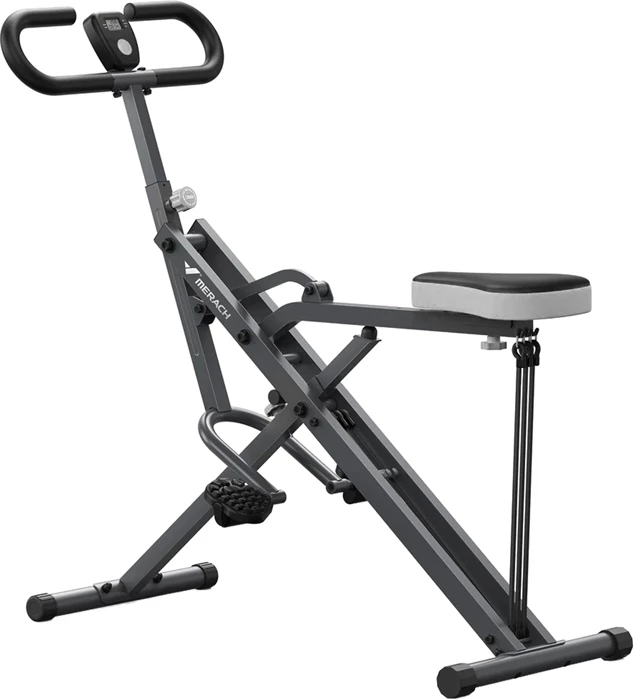 Makinë squati MERACH MR-R07BH1, 3 nivele rezistence, kënde 30°/60°/90°, max 159 kg, monitor trajnimi, gri e errët