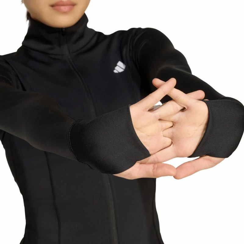 Duks për femra adidas Optime Essentials Full-Zip JM9185, i zi [Madhësia: L]