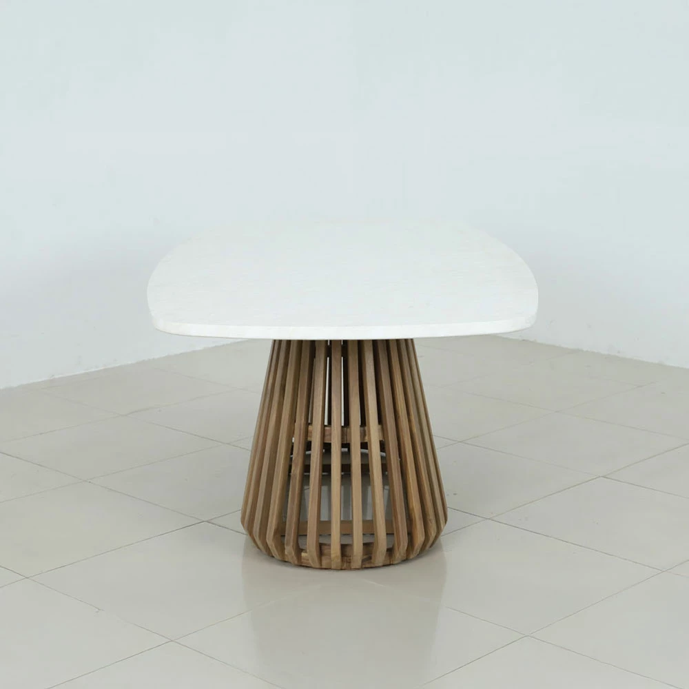 Sipërfaqe tavoline SIRACUSA, e bardhë, 220x110x77.5cm