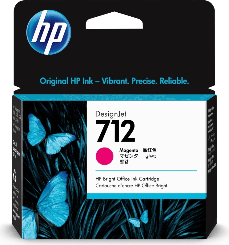 Kartush bojë, HP, 712 3ED68A, 29 ml, magenta