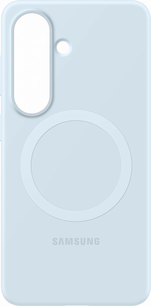 Mbështjellës silikoni magnetik Samsung Silicone Magnet Case për Samsung Galaxy S26+ (MagSafe), blu e hapët, në kuti