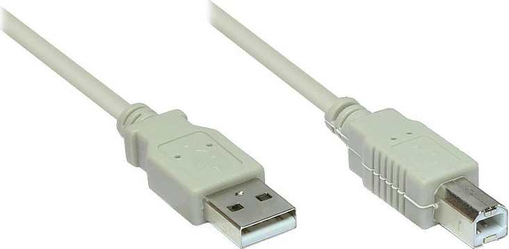 Kabllo USB GoodConnections USB 2.0 A-B, 5m, gri